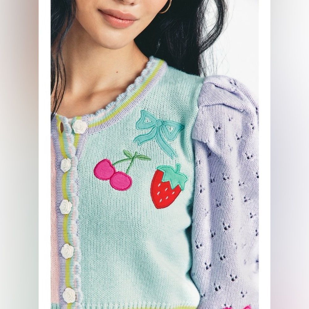 Loveshacfancy Cardigan size S NWT. - Picture 4 of 8